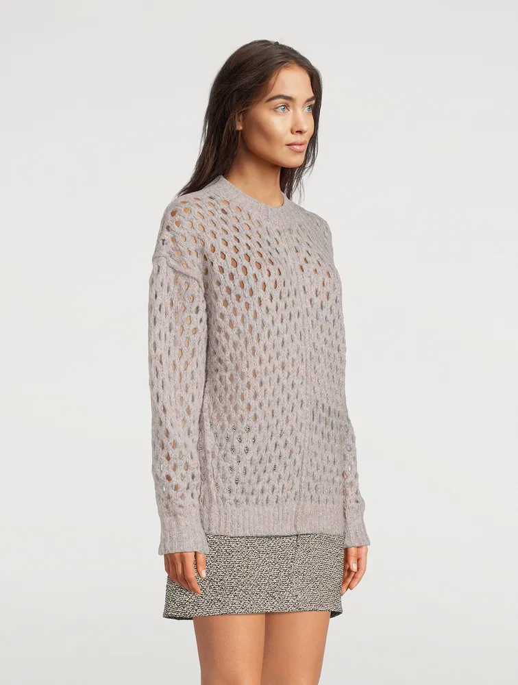 Tiana Open-Weave Sweater