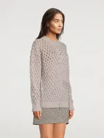 Tiana Open-Weave Sweater