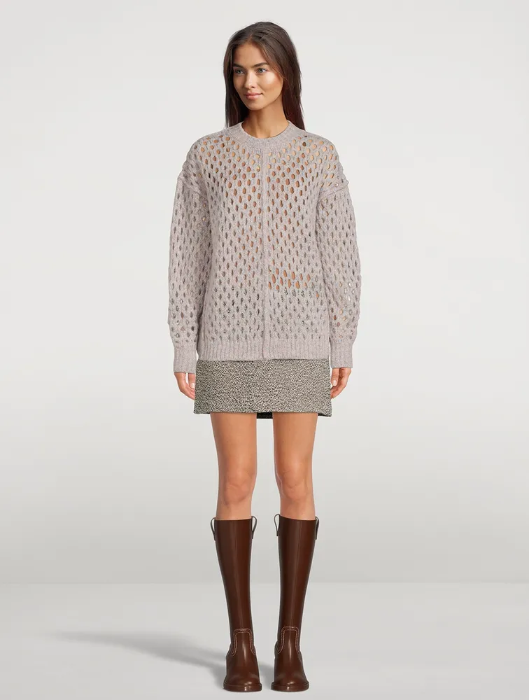 Tiana Open-Weave Sweater