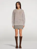 Tiana Open-Weave Sweater