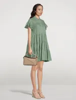 Lanikaye Tiered Cotton Shirt Dress