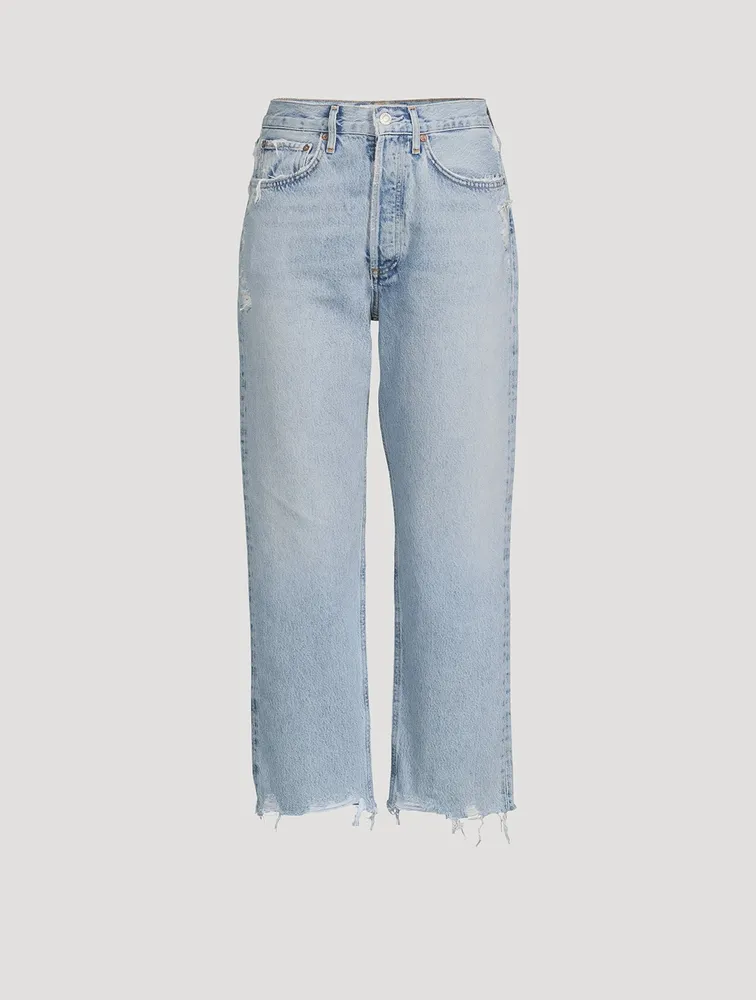 90s Mid-Rise Cropped Jeans