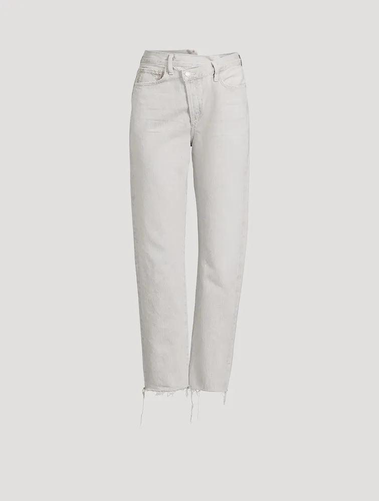 AGOLDE Criss-Cross Straight-Leg Jeans