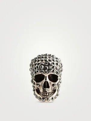 Skull Pin With Crystals