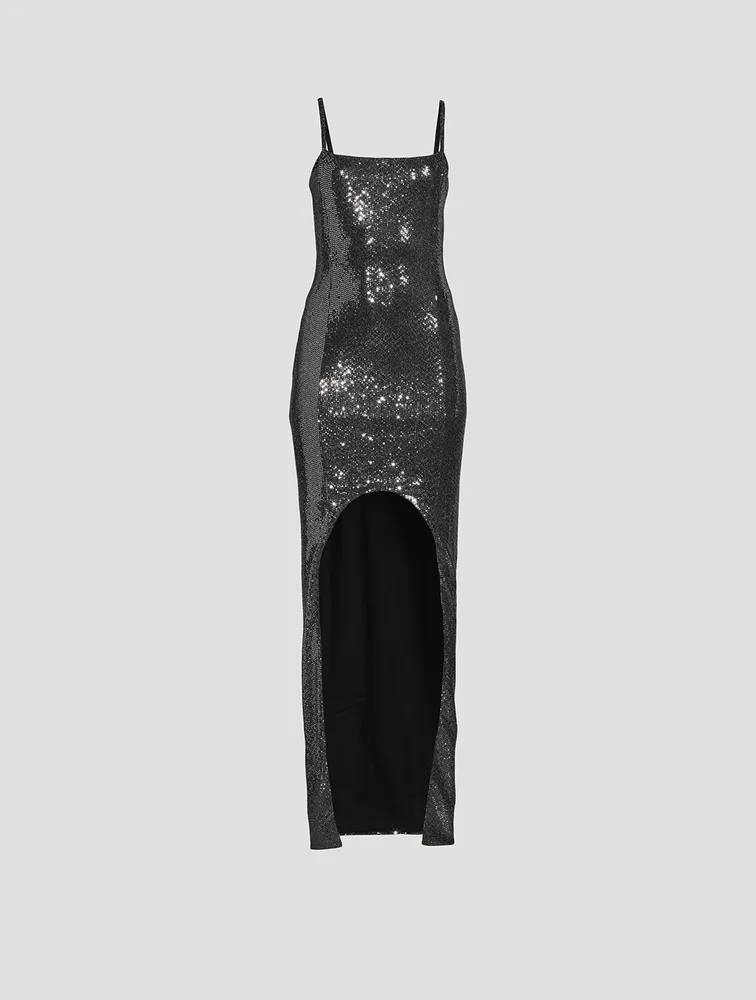 Sequin Jersey Gown