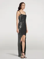 Sequin Jersey Gown