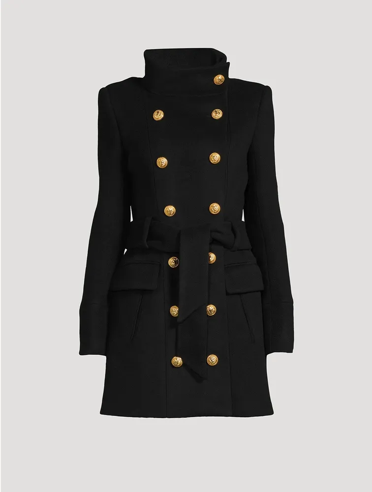 Belted Wool And Cashmere Coat