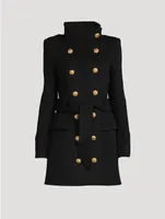 Belted Wool And Cashmere Coat