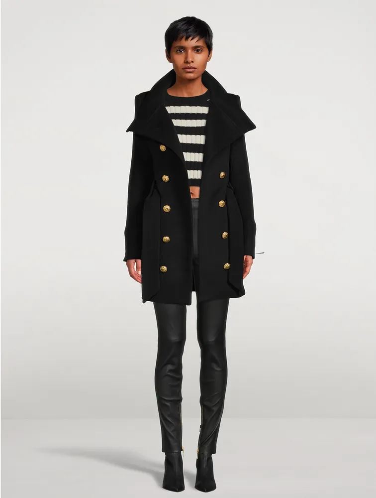 Belted Wool And Cashmere Coat