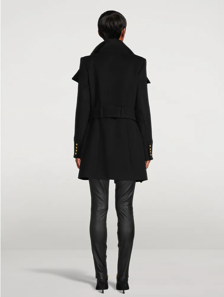 Belted Wool And Cashmere Coat