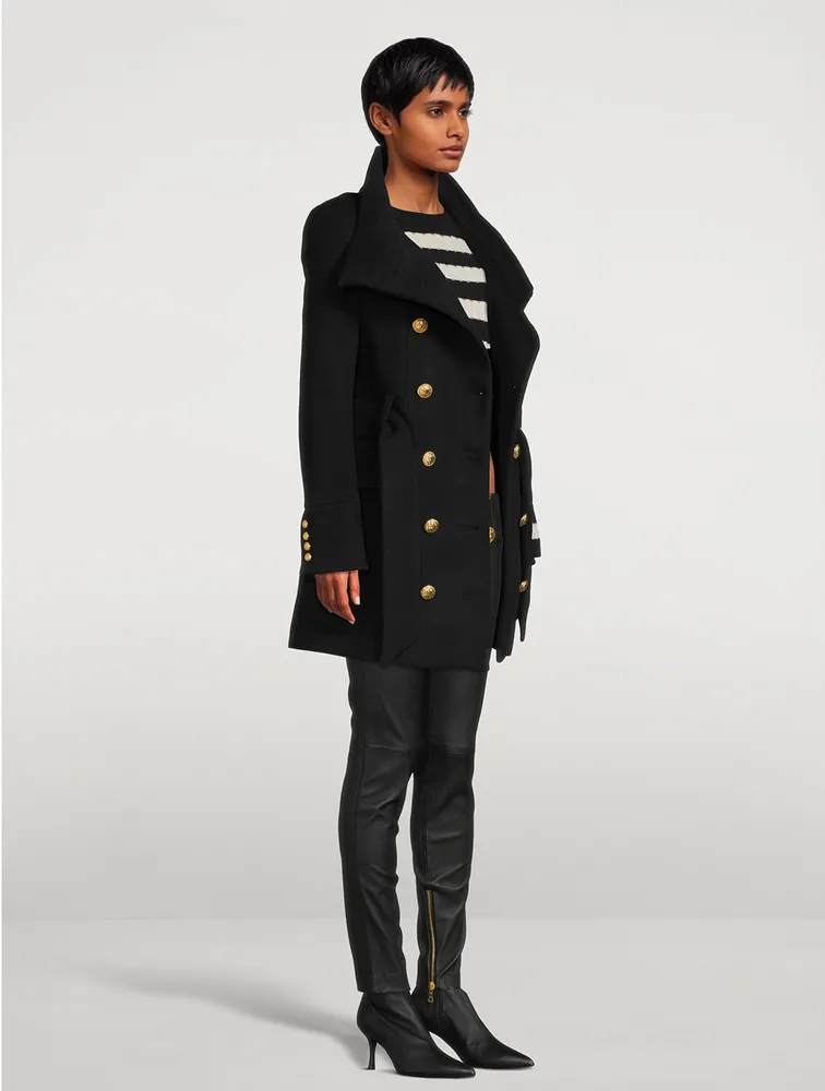 Belted Wool And Cashmere Coat
