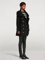 Belted Wool And Cashmere Coat