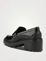 Leather Heeled Loafers