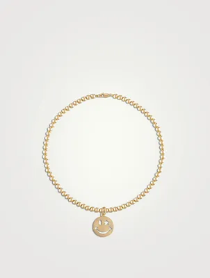 Happiness 4mm Gold Ball Necklace