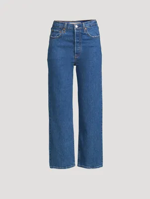 Ribcage Straight-Leg Ankle Jeans