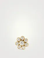 Bellis Diamant 18K Gold Diamond Flower Stud Earrings