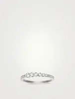 Pleine Lune Pavé Blanc 18K Gold Diamond Ring