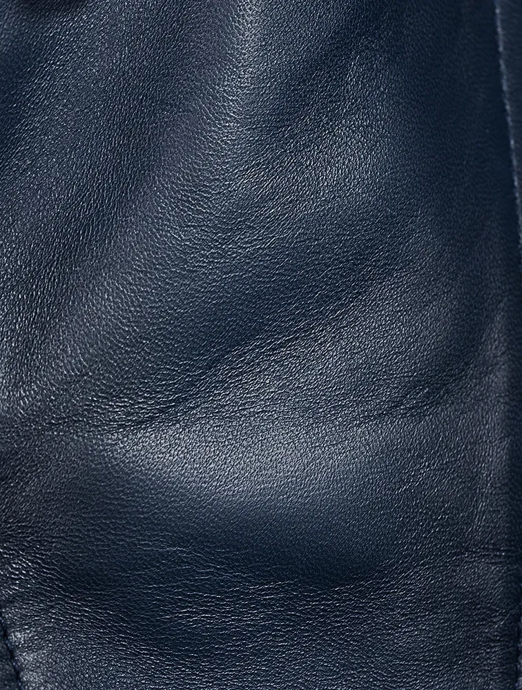 Leather Peplum Jacket