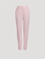 High-Waisted Wool Trousers