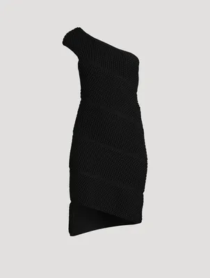 One-Shoulder Knit Dress