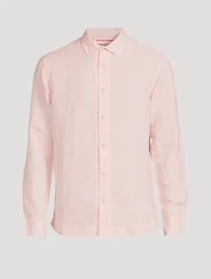 Giles Linen And Cotton Tailored Shirt