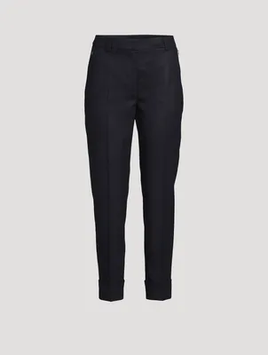 Maxima Flannel Stretch Wool Pants
