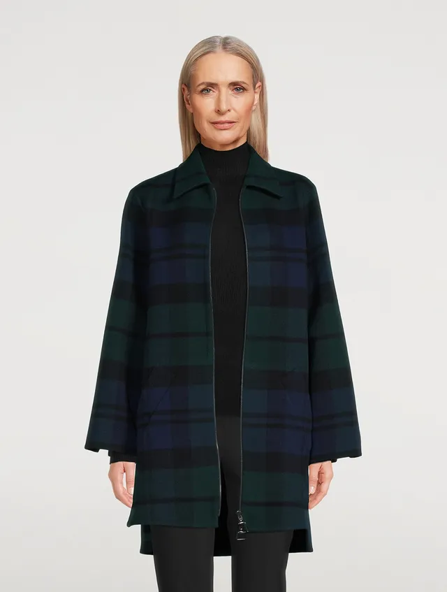 AKRIS Fabiola Reversible Wool Cashmere Double-Face Jacket