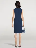 Wool Sleeveless Sheath Dress