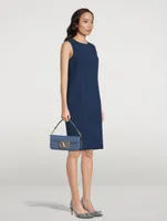 Wool Sleeveless Sheath Dress