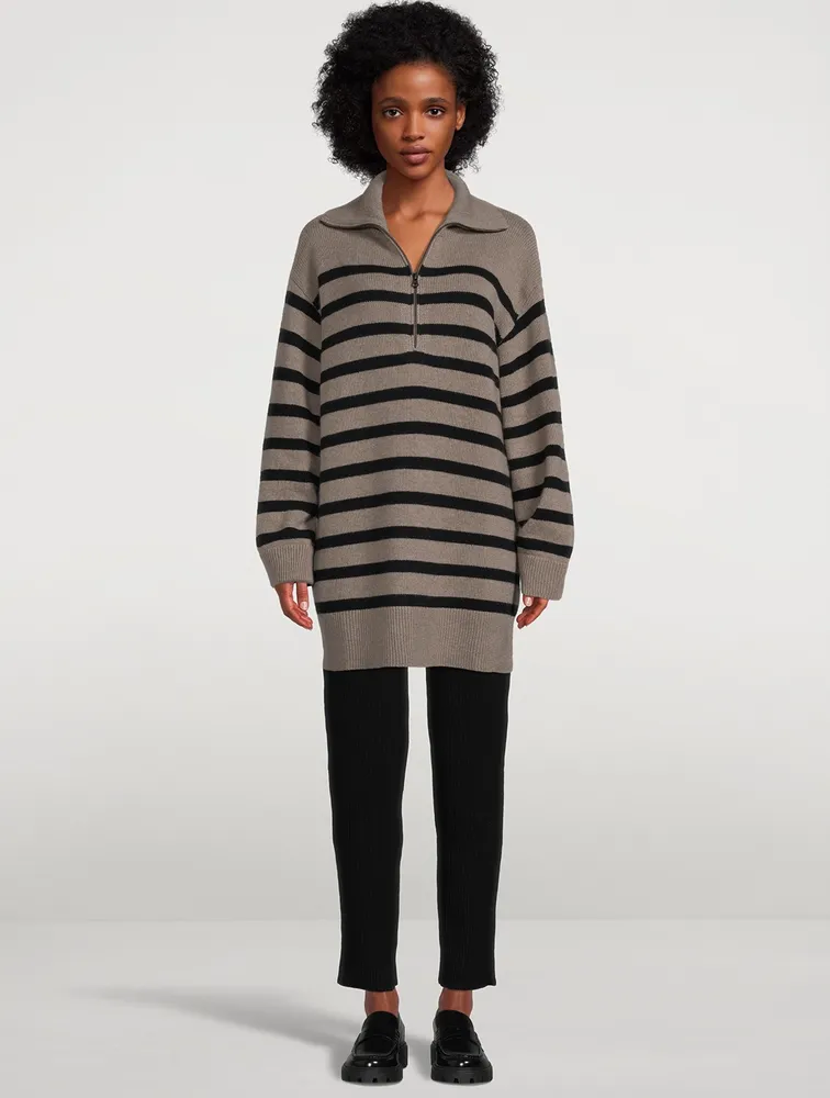 Nicola Striped Cashmere Sweater