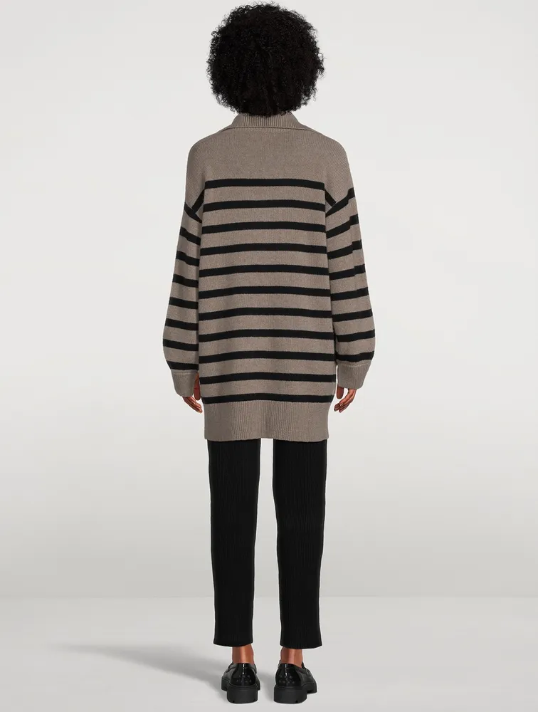 Nicola Striped Cashmere Sweater