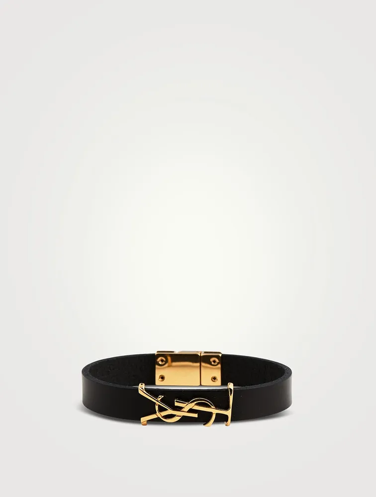 Logo Leather Bracelet