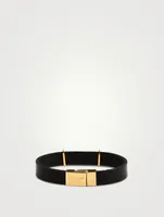 Logo Leather Bracelet