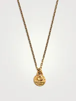 Talisman 24K Gold Plated Faceted Chain Charm Necklace