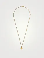 Talisman 24K Gold Plated Faceted Chain Charm Necklace