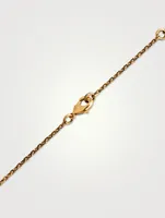 Talisman 24K Gold Plated Faceted Chain Charm Necklace