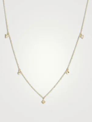Cléo Gold Necklace With Diamonds