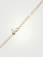 14K Gold Double Strand Chain Necklace