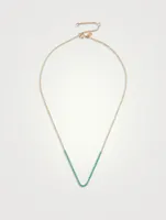 14K Gold Necklace With Turquoise