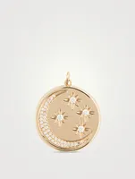 Jumbo Gold Celestial Necklace With Diamonds