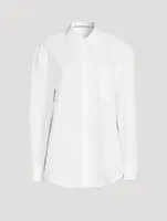 Padded Shoulder Poplin Shirt