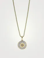 Mini Classique 14K Gold Milly Medallion Necklace With Diamonds