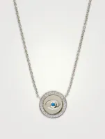 Classique Royale 14K Gold Charm Necklace With Turquoise And Diamonds