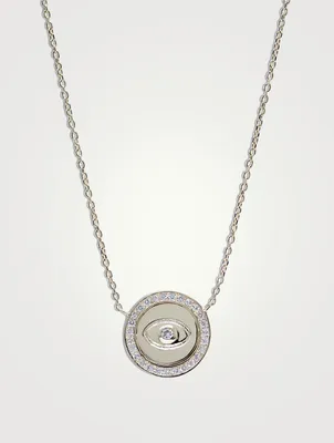 Royale 14K Gold Evil Eye Necklace With Diamonds