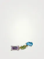 Mini Mélia 14K Gold Rainbow Left Ear Crawler With Gemstones