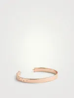 Interchangeable 18K Rose Gold Bangle Bracelet With Diamonds