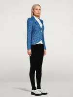 Pouf-Sleeve Blazer Liberty Floral Print