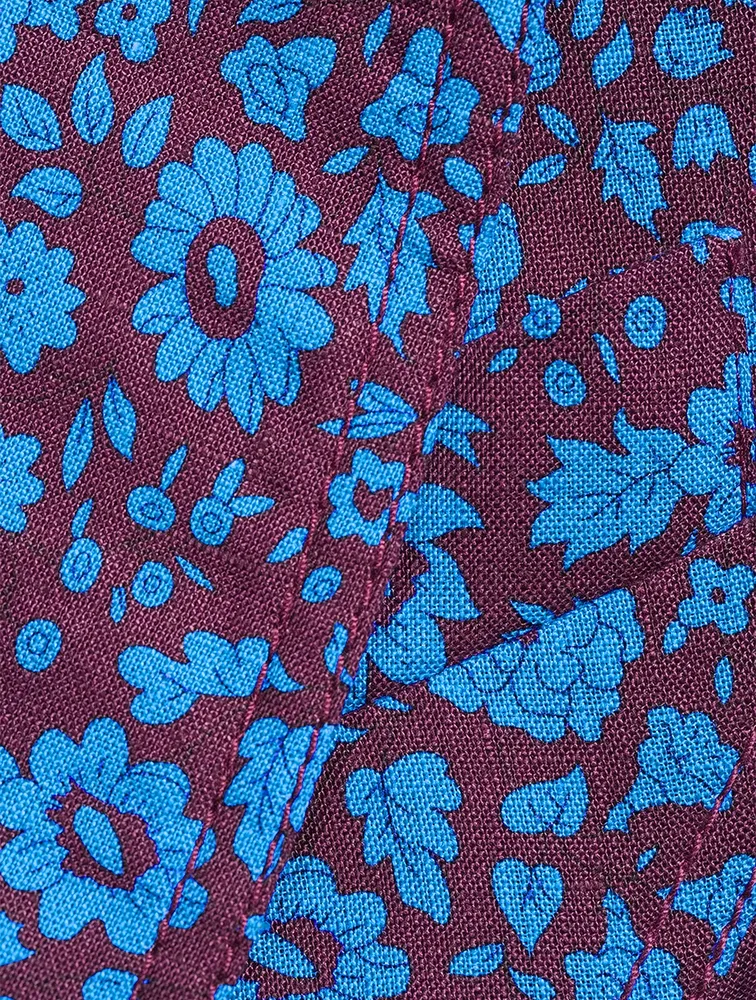 Pouf-Sleeve Blazer Liberty Floral Print