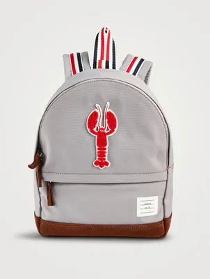 Nylon Backpack With Lobster Patch