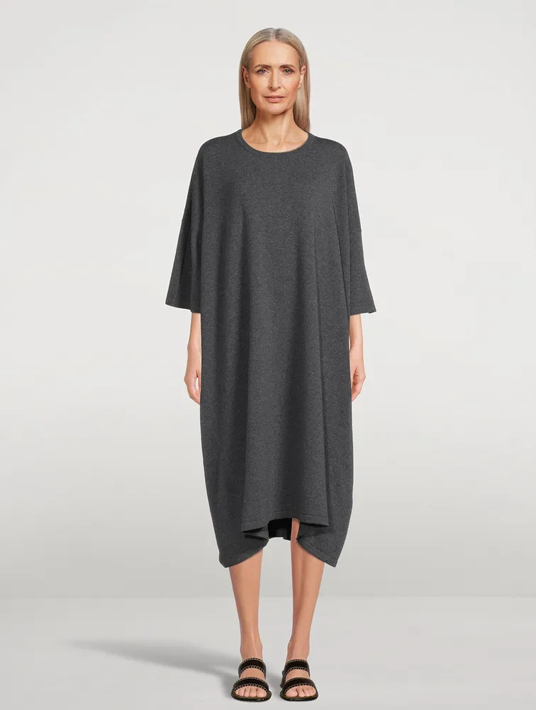 Cashmere Knit T-Shirt Dress